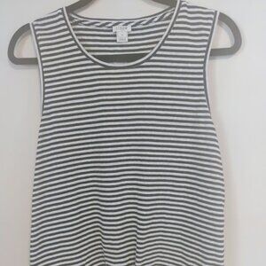 J.Crew Striped Tie-Front Top in Size M